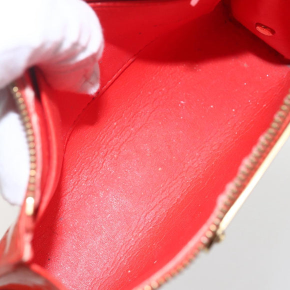 LOUIS VUITTON Monogram Vernis Trousse Pouch Orenge Sunset M93648 LV Auth 160361