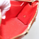 LOUIS VUITTON Monogram Vernis Trousse Pouch Orenge Sunset M93648 LV Auth 160361-18