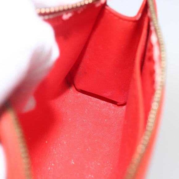 LOUIS VUITTON Monogram Vernis Trousse Pouch Orenge Sunset M93648 LV Auth 160361