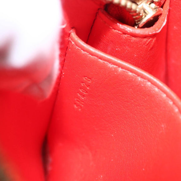 LOUIS VUITTON Monogram Vernis Trousse Pouch Orenge Sunset M93648 LV Auth 160361