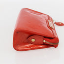 LOUIS VUITTON Monogram Vernis Trousse Pouch Orenge Sunset M93648 LV Auth 160361-4
