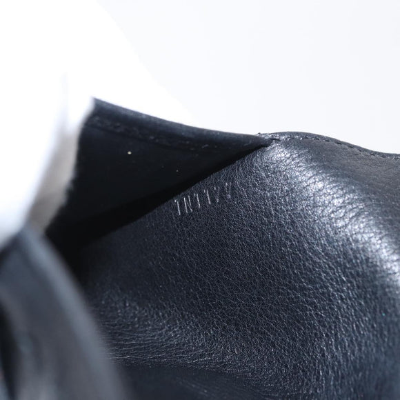 LOUIS VUITTON Mahina Portefeuille Amelia Long Wallet Black M95549 LV Auth 160362