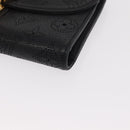 LOUIS VUITTON Mahina Portefeuille Amelia Long Wallet Black M95549 LV Auth 160362-9