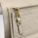 LOUIS VUITTON Empreinte Portefeuille Curie's Compact Wallet Cream LV Auth 160363-13
