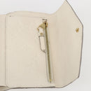 LOUIS VUITTON Empreinte Portefeuille Curie's Compact Wallet Cream LV Auth 160363-16
