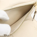 LOUIS VUITTON Empreinte Portefeuille Curie's Compact Wallet Cream LV Auth 160363-19