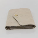 LOUIS VUITTON Empreinte Portefeuille Curie's Compact Wallet Cream LV Auth 160363-5