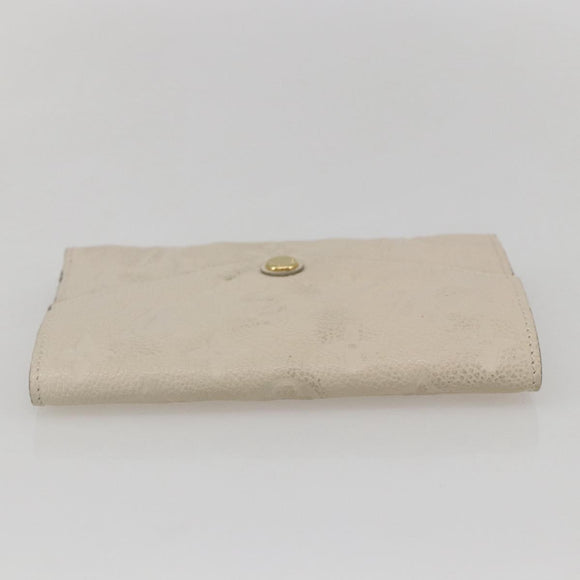 LOUIS VUITTON Empreinte Portefeuille Curie's Compact Wallet Cream LV Auth 160363