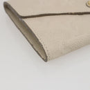 LOUIS VUITTON Empreinte Portefeuille Curie's Compact Wallet Cream LV Auth 160363-9