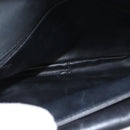 BALLY Quilted Chain Shoulder Bag Nylon Black Gold Auth 160374-11