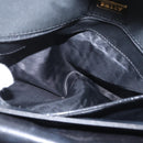 BALLY Quilted Chain Shoulder Bag Nylon Black Gold Auth 160374-24