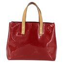 LOUIS VUITTON Monogram Vernis Reade PM Bag Pomme D'amour M91990 Auth 160420-2