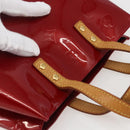 LOUIS VUITTON Monogram Vernis Reade PM Bag Pomme D'amour M91990 Auth 160420-6