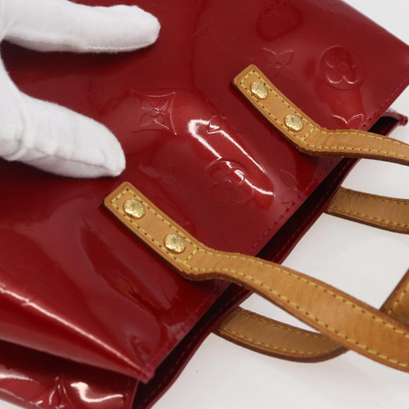 LOUIS VUITTON Monogram Vernis Reade PM Bag Pomme D'amour M91990 Auth 160420