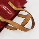LOUIS VUITTON Monogram Vernis Reade PM Bag Pomme D'amour M91990 Auth 160420-7