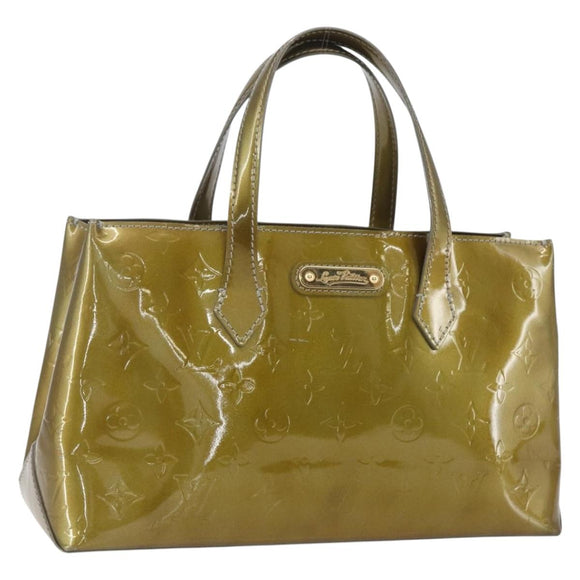 LOUIS VUITTON Monogram Vernis Wilshire PM Bag Gris Art Deco M91627 Auth 160424