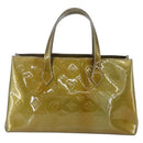 LOUIS VUITTON Monogram Vernis Wilshire PM Bag Gris Art Deco M91627 Auth 160424-2