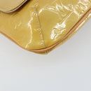 LOUIS VUITTON Monogram Vernis Thompson Street Bag Beige M91301 LV Auth 160426-15