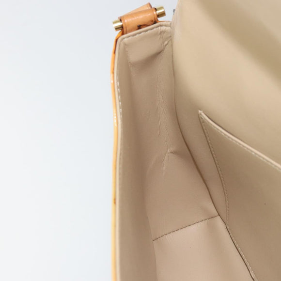 LOUIS VUITTON Monogram Vernis Thompson Street Bag Beige M91301 LV Auth 160426