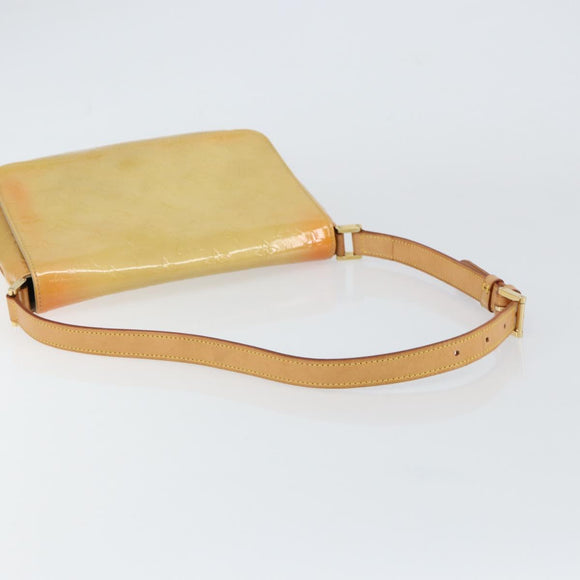 LOUIS VUITTON Monogram Vernis Thompson Street Bag Beige M91301 LV Auth 160426