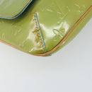 LOUIS VUITTON Vernis Thompson Street Shoulder Bag Baby Blue M91009 Auth 160427-11