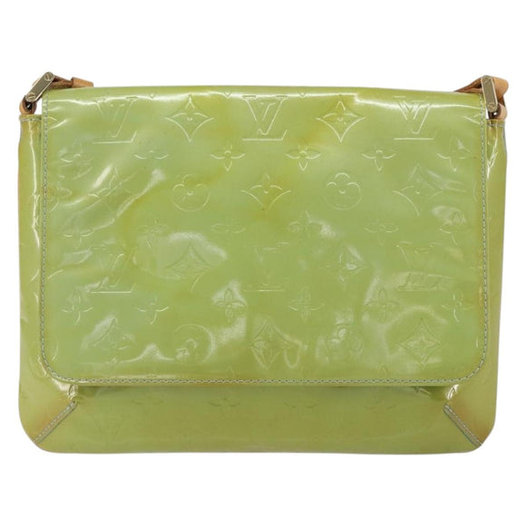 LOUIS VUITTON Vernis Thompson Street Shoulder Bag Baby Blue M91009 Auth 160427