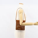 LOUIS VUITTON Monogram Vernis Motto Accessory Pouch Bronze M91138 Auth 160428-22