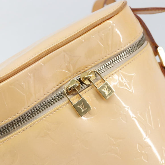 LOUIS VUITTON Vernis Sullivan Vertical Bag Marshmallow Pink M91298 Auth 160430