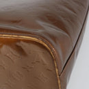 LOUIS VUITTON Monogram Vernis Houston Hand Bag Bronze M91122 LV Auth 160431-16