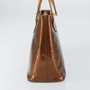 LOUIS VUITTON Monogram Vernis Houston Hand Bag Bronze M91122 LV Auth 160431-4