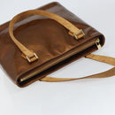 LOUIS VUITTON Monogram Vernis Houston Hand Bag Bronze M91122 LV Auth 160431-6