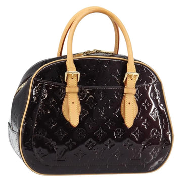 LOUIS VUITTON Monogram Vernis Summit Drive Bag Amarante M93516 LV Auth 160433