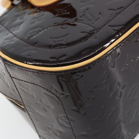 LOUIS VUITTON Monogram Vernis Summit Drive Bag Amarante M93516 LV Auth 160433