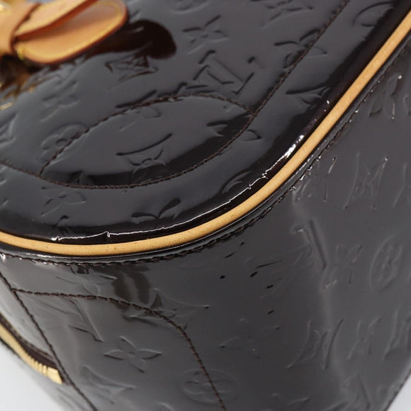 LOUIS VUITTON Monogram Vernis Summit Drive Bag Amarante M93516 LV Auth 160433