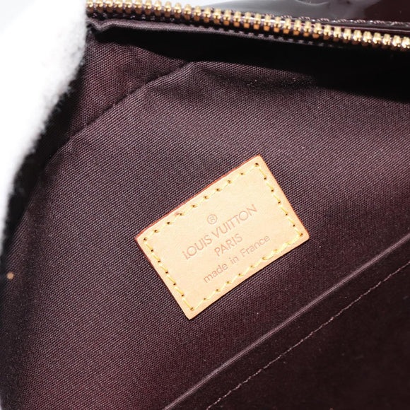 LOUIS VUITTON Monogram Vernis Summit Drive Bag Amarante M93516 LV Auth 160433