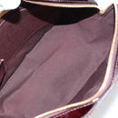 LOUIS VUITTON Monogram Vernis Summit Drive Bag Amarante M93516 LV Auth 160433-11