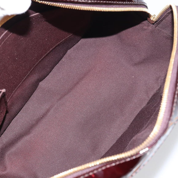 LOUIS VUITTON Monogram Vernis Summit Drive Bag Amarante M93516 LV Auth 160433