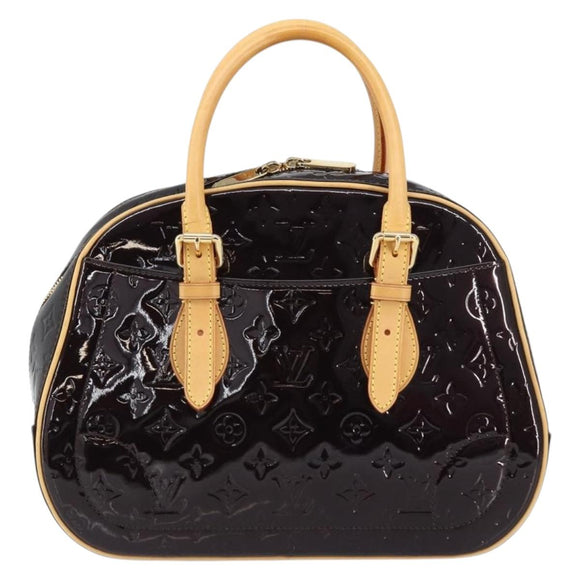 LOUIS VUITTON Monogram Vernis Summit Drive Bag Amarante M93516 LV Auth 160433