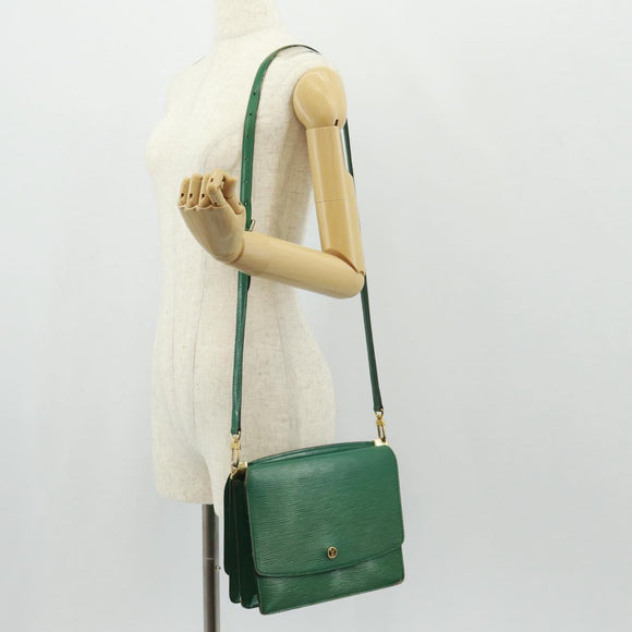LOUIS VUITTON Epi Grenel Shoulder Bag Green M52364 LV Auth 160435