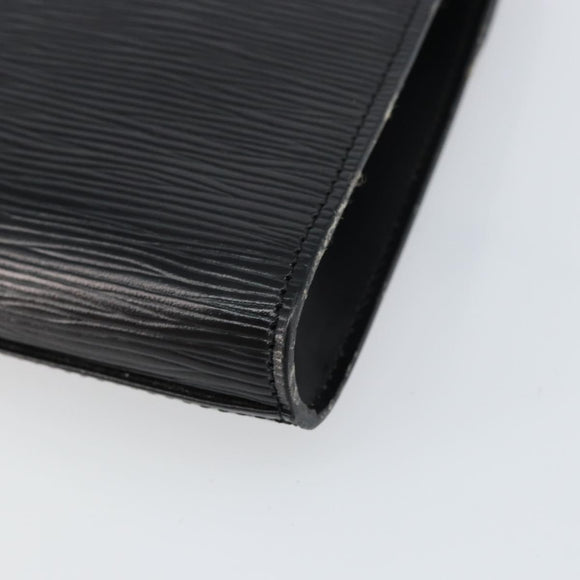 LOUIS VUITTON Epi Art Deco Clutch Bag Black M52632 LV Auth 160437