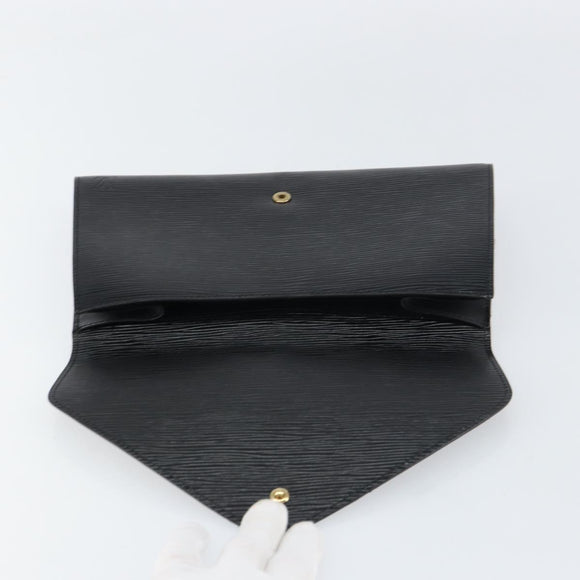LOUIS VUITTON Epi Art Deco Clutch Bag Black M52632 LV Auth 160437