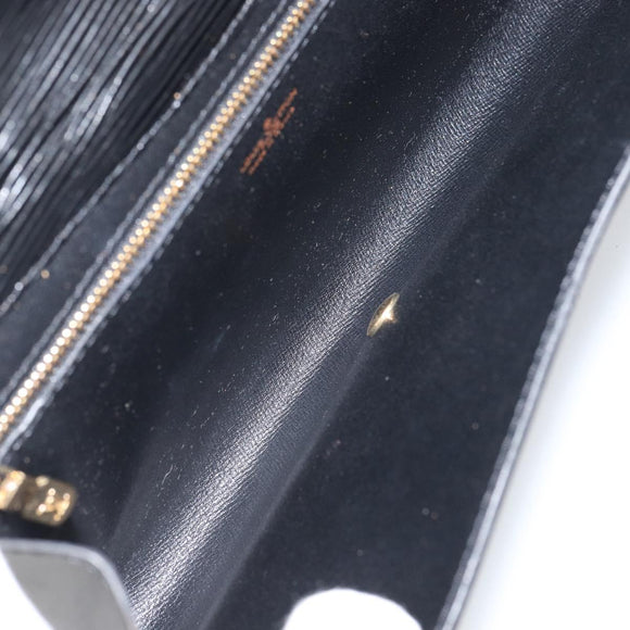 LOUIS VUITTON Epi Art Deco Clutch Bag Black M52632 LV Auth 160437