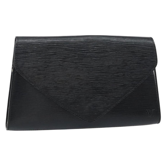LOUIS VUITTON Epi Art Deco Clutch Bag Black M52632 LV Auth 160437