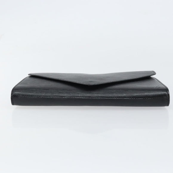 LOUIS VUITTON Epi Art Deco Clutch Bag Black M52632 LV Auth 160437