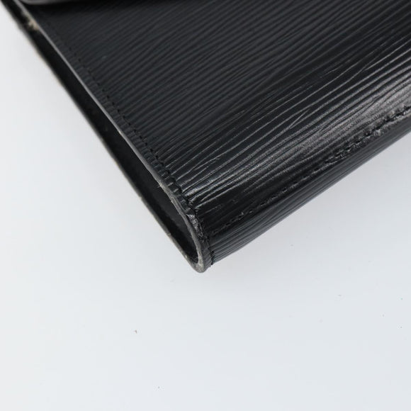LOUIS VUITTON Epi Art Deco Clutch Bag Black M52632 LV Auth 160437