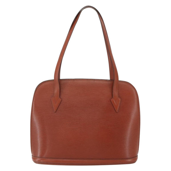 LOUIS VUITTON Epi Lussac Shoulder Bag Brown M52283 LV Auth 160438