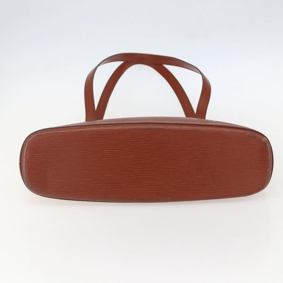 LOUIS VUITTON Epi Lussac Shoulder Bag Brown M52283 LV Auth 160438