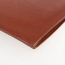 LOUIS VUITTON Epi Jena Clutch Bag Brown M52723 LV Auth 160441-14