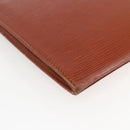 LOUIS VUITTON Epi Jena Clutch Bag Brown M52723 LV Auth 160441-15