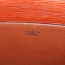LOUIS VUITTON Epi Jena Clutch Bag Brown M52723 LV Auth 160441-9